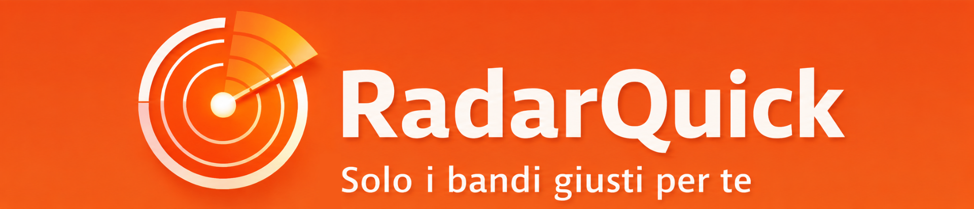 RadarQuick — Solo i bandi giusti per te.